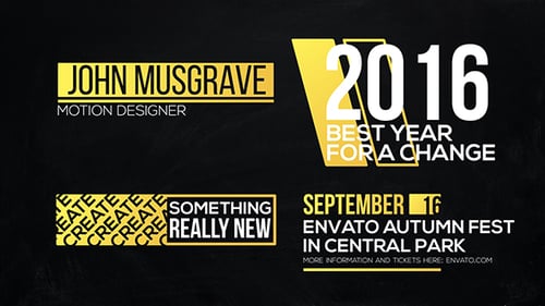 Minimal Typography Titles Pack – Clean Dynamic Lower Thirds and Text Animation Promo & Social Media