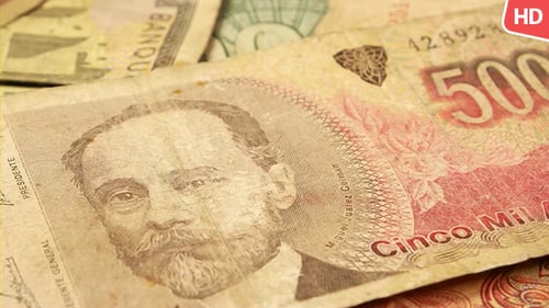 Close Up of World Paper Currency and Money