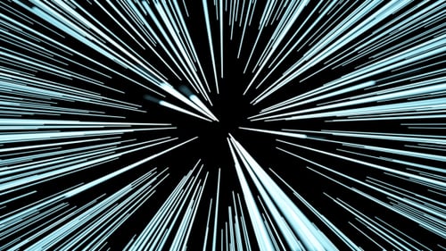 Futuristic Light Speed Warp Space Tunnel Animation