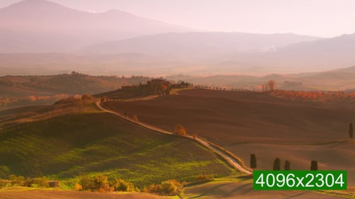 Evening in the Valley of Tuscany