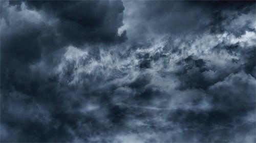 Nuvens de tempestade negra