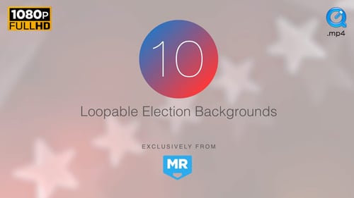 Looping Transparent Stars Pack with Red and Blue Lights