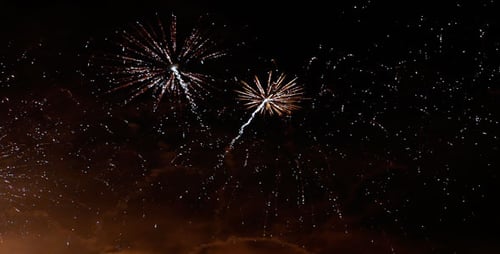 Spectacular Fireworks Display Illuminates the Night Sky