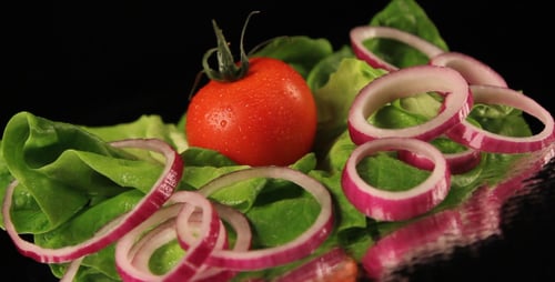 Close up of Fresh and Delicious Salad