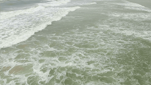 Low Flyover Ocean Waves 3