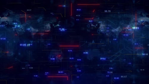 Digital Data Network Grid Seamless Loop Background