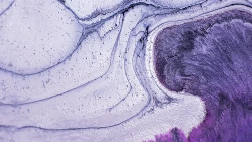 Purple and White Liquid Glitter Paint Texture