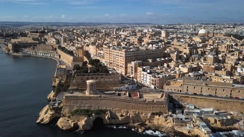 Aerial View of Valletta, Malta