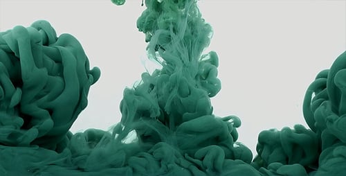 Underwater Paint Smoke on White