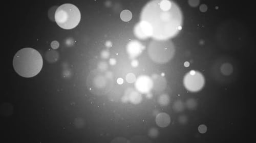 Animationshintergrund mit Bokeh-Sphären in