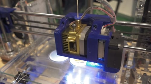 Dreidimensionaler Kunststoff-3D-Drucker im Labor