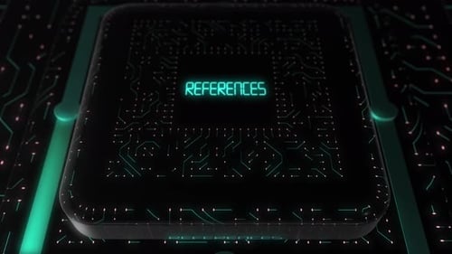 Futuristic Technology Circuit Board Title Reveal Animation