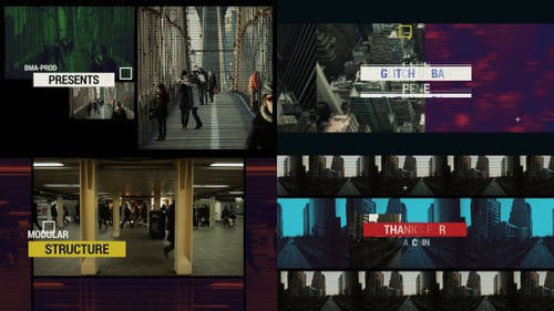 Dynamic Glitch Intro for Urban Content