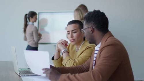 Diverse Team Collaborating on a Business Project