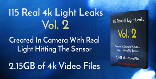 115 Real 4k Light Leaks Overlay Pack Vol2