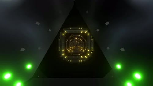 4k Colored Geometric Tunnel 2