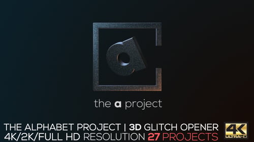 El proyecto Alphabet | 3D Glitch Opener