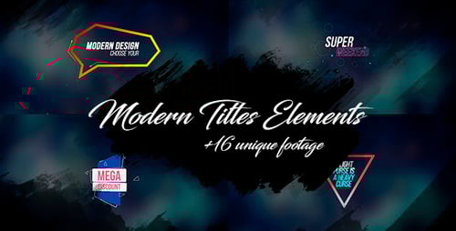 Modern Animated Lower Thirds and Titles with Geometric Shapes