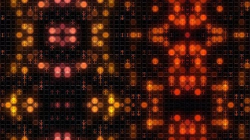 Abstract Glowing Grid Seamless Loop Motion Background