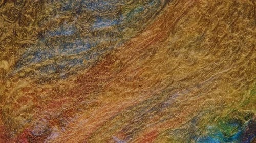 Abstract Fluid Background with Glittery Gold Design