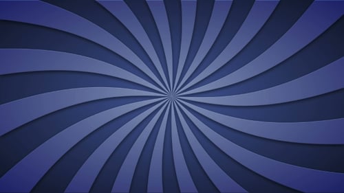 Animated Blue Swirling Radial Rays Loop Background