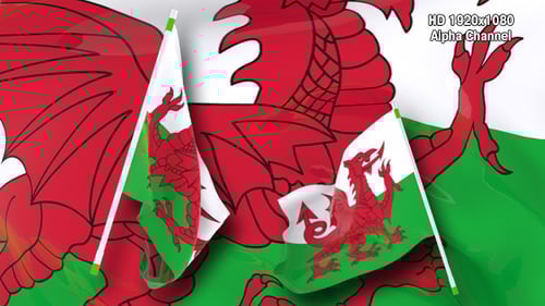 Flag Transition - Wales