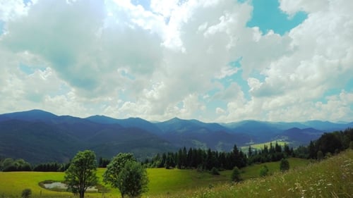 Mountain Landscape with Clouds