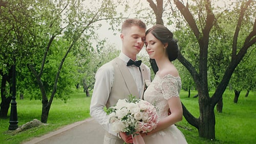 Couple In Love Wedding Day