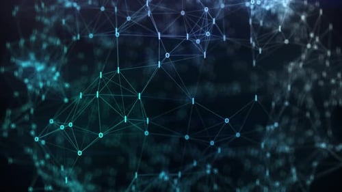 Binary code galaxy Blue