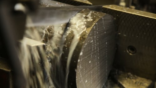 Saw Cutting Metal