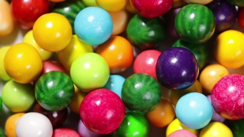 Bright Colorful Close Up of Candy