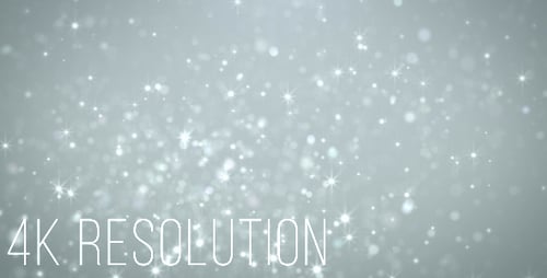 Sparkling White Particles Background Loop 4K
