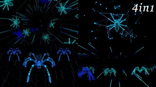 Spider Attack - VJ Loop Pack (4in1)