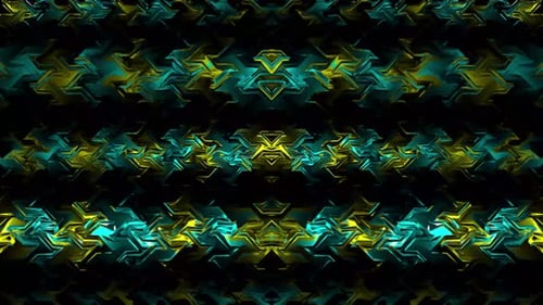 Cyan-Green Abstract Loop Background