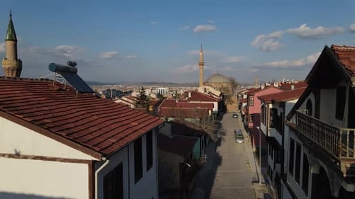 Scenic Cityscape With Mosques and Traditional Architecture