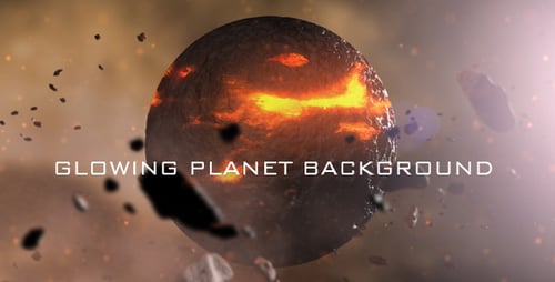 Glowing Planet Background