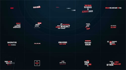 Dynamic Text Animation Pack: Modern Typographic Reveals for Videos