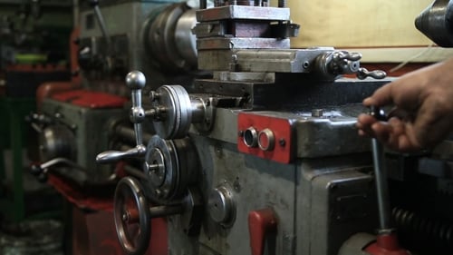 Hand Adjusting Lever of Heavy Metal Lathe Machine
