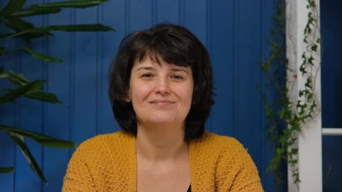 Smiling Woman Portrait Indoors