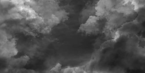 Bucle de nubes de tormenta oscura