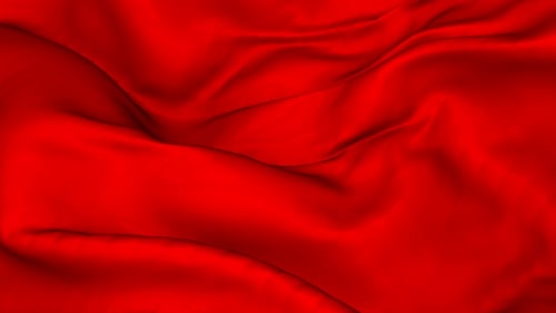 Dynamic Red Fabric Waves Motion Background
