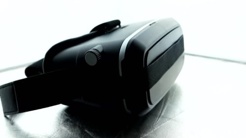 Glasses For Virtual Reality Without a Logo On a White Background