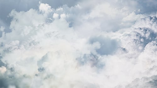 Flying Through the Cloudy Sky