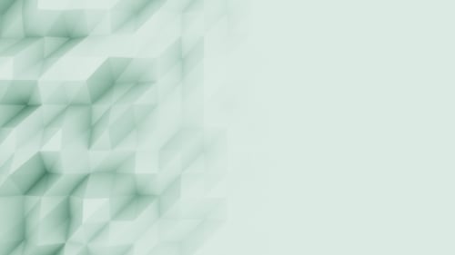 Fond de mouvement polygonal vert abstrait