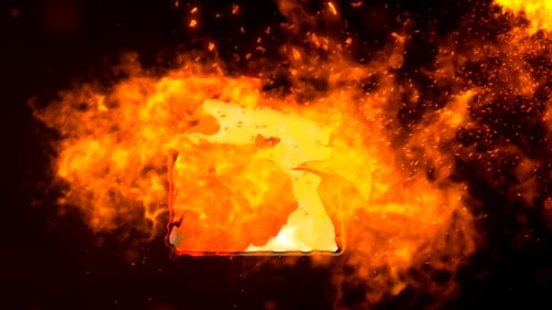 Trailing Fire Logo Reveal