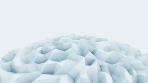 Blue Polygonal Sphere Motion Background