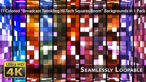 Salle Broadcast Swinkling Hi-Tech Squares - Pack 03