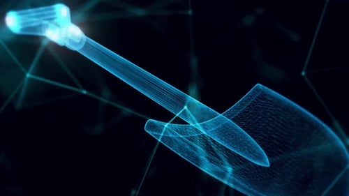 Shovel Hologram Close Up Hd