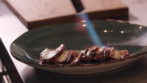 Searing Glazed Meat With a Culinary Torch