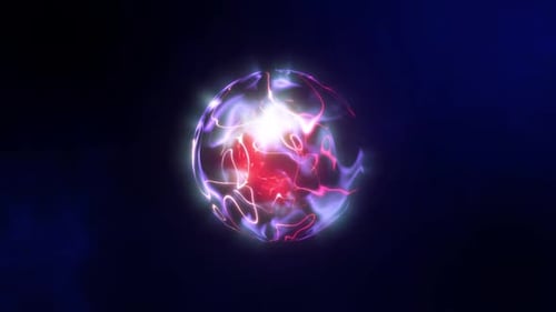 Abstract Glowing Energy Sphere Plasma Loop